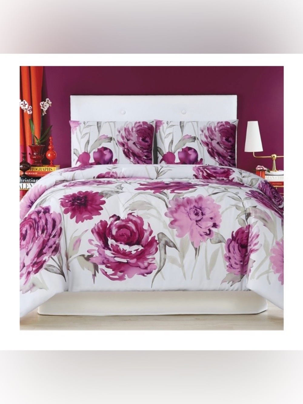 🌺 NWT 🌺 Christian Siriano Remy Floral Duvet Set, Size King